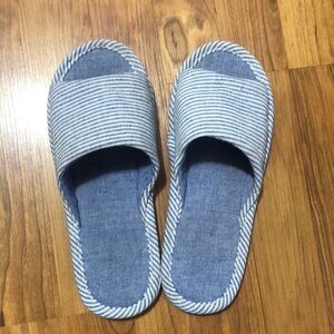 Blue indoor slippers